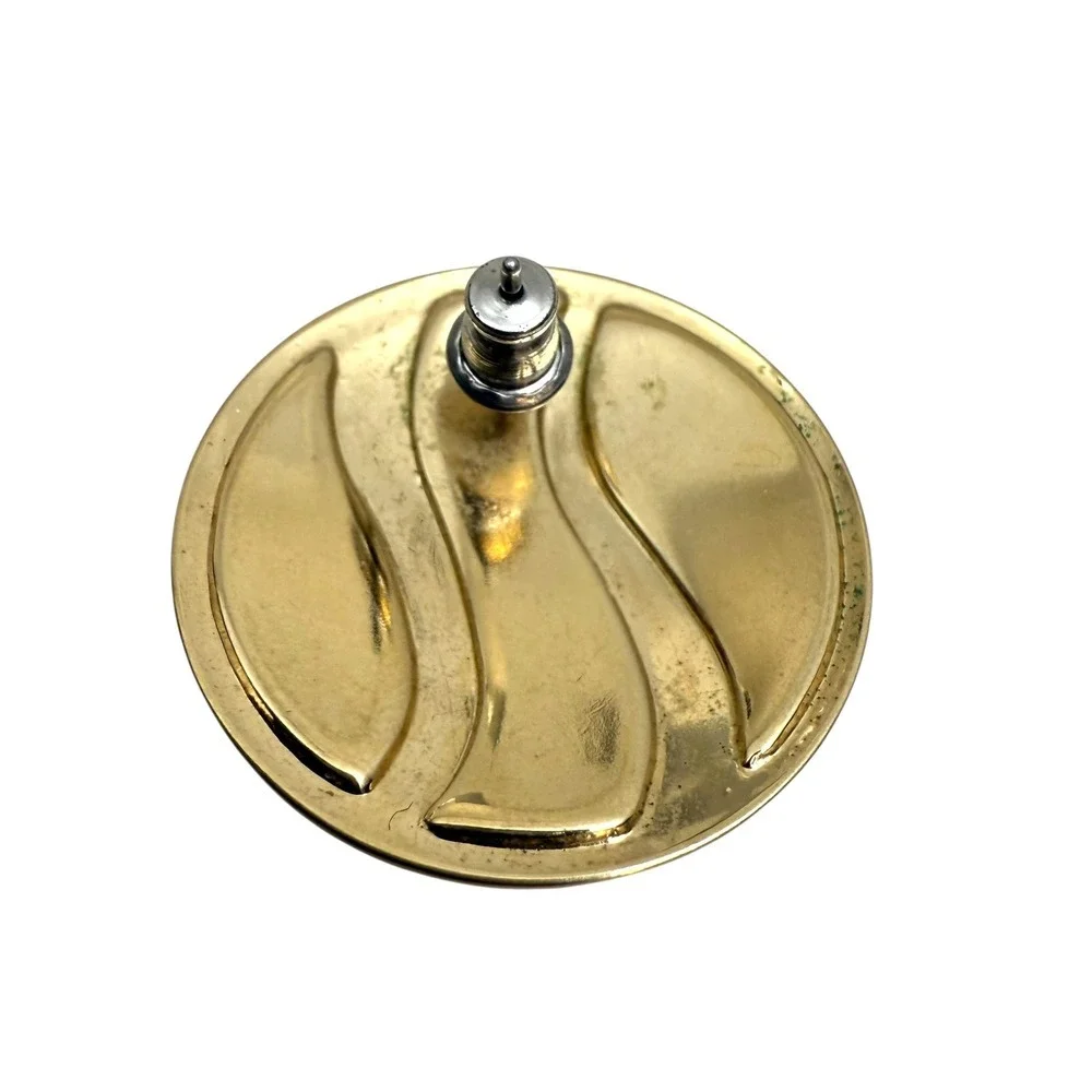 Earrings vtg gold